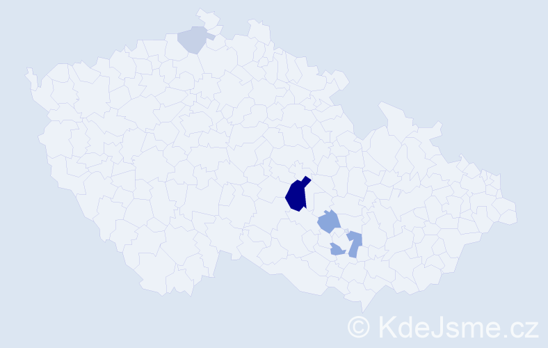 Příjmení: 'Vrša', počet výskytů 11 v celé ČR