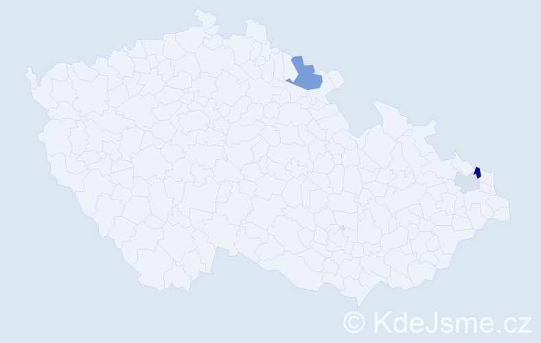 Příjmení: 'Koltunová', počet výskytů 6 v celé ČR