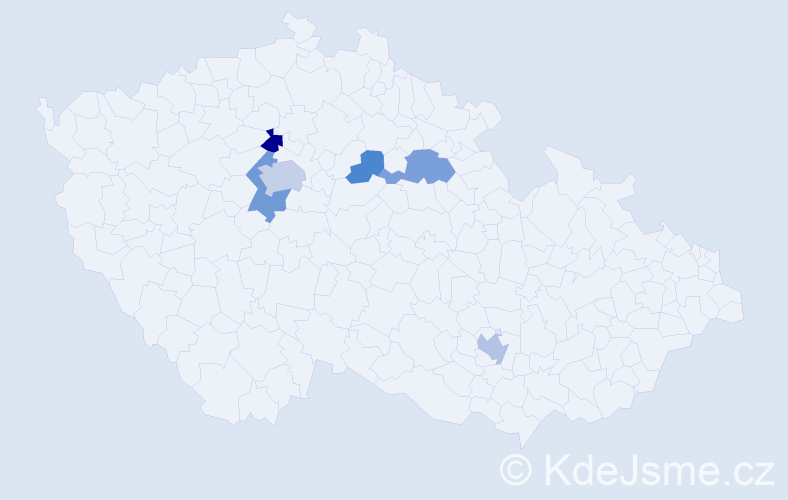 Příjmení: 'Klemperer', počet výskytů 13 v celé ČR