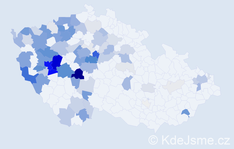 Příjmení: 'Kraft', počet výskytů 357 v celé ČR