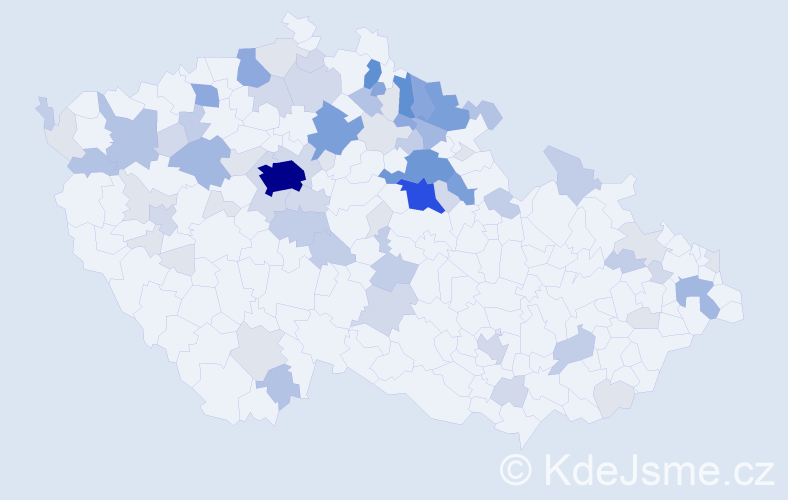 Příjmení: 'Vrbata', počet výskytů 256 v celé ČR