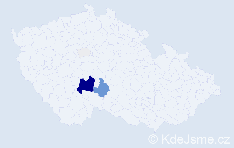 Příjmení: 'Loskota', počet výskytů 12 v celé ČR