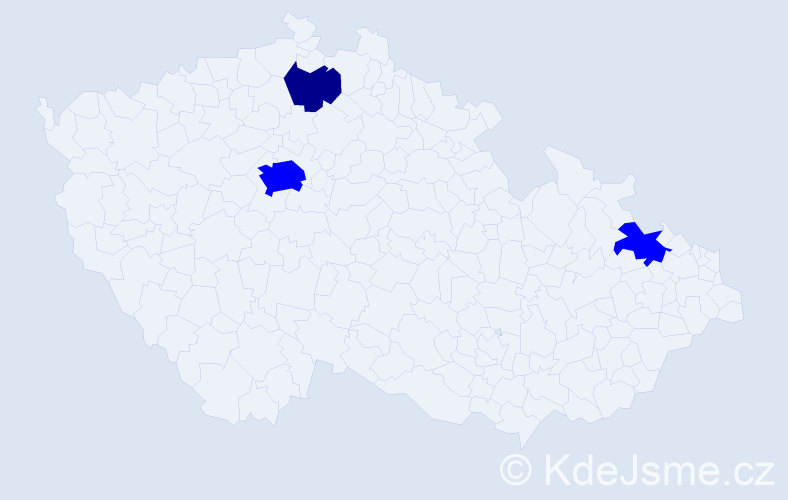 Příjmení: 'Vallušová', počet výskytů 4 v celé ČR