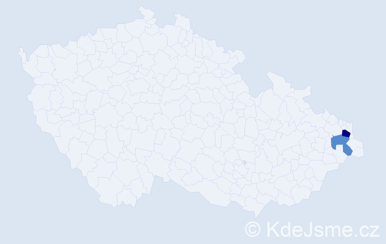 Příjmení: 'Didik', počet výskytů 6 v celé ČR