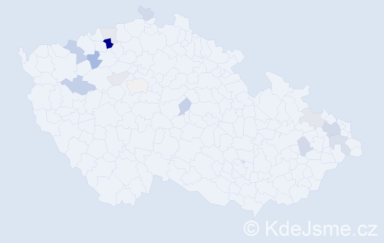 Příjmení: 'Karchňaková', počet výskytů 30 v celé ČR