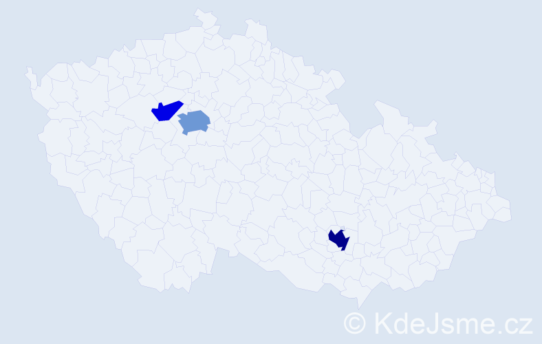 Příjmení: 'Kollárovics', počet výskytů 7 v celé ČR