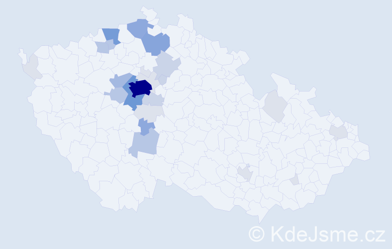 Příjmení: 'Skrčená', počet výskytů 89 v celé ČR