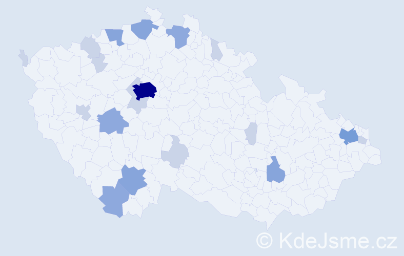 Příjmení: 'Stichová', počet výskytů 44 v celé ČR