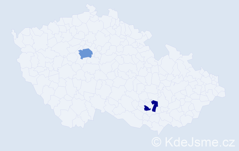 Příjmení: 'Pontsir', počet výskytů 5 v celé ČR