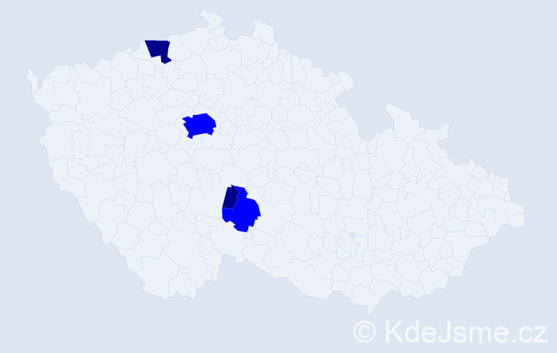 Příjmení: 'Korpejsová', počet výskytů 6 v celé ČR