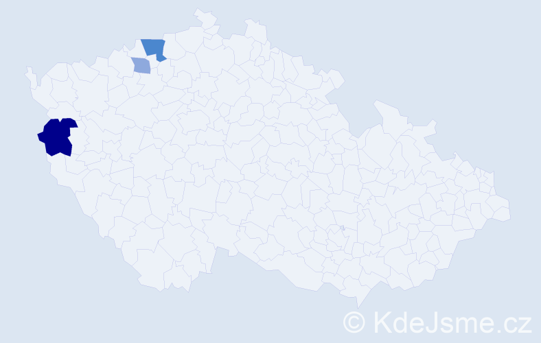 Příjmení: 'Löbeová', počet výskytů 8 v celé ČR
