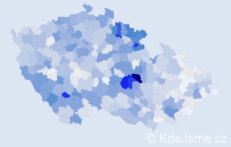 Příjmení: 'Mach', počet výskytů 5027 v celé ČR