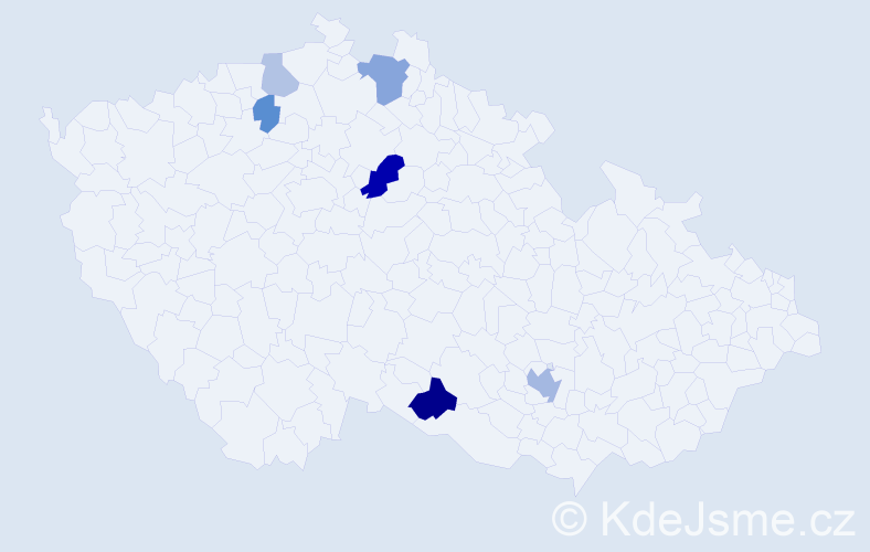 Příjmení: 'Keith', počet výskytů 12 v celé ČR