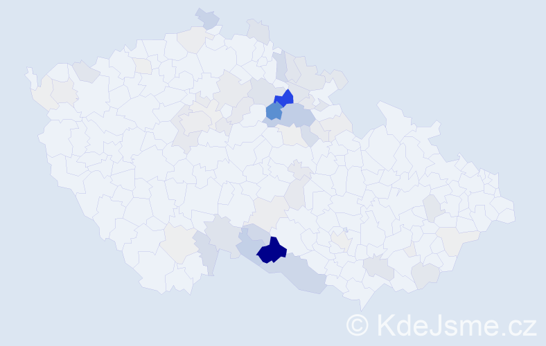 Příjmení: 'Tobolka', počet výskytů 231 v celé ČR