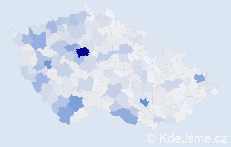 Příjmení: 'Bauerová', počet výskytů 2327 v celé ČR