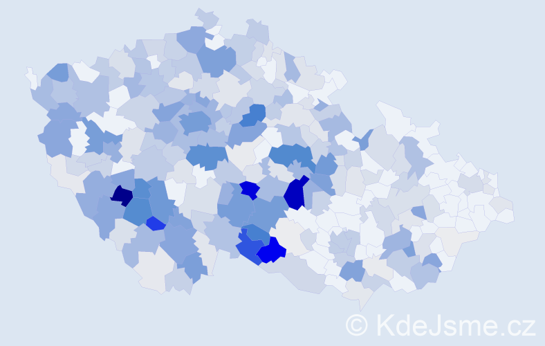 Příjmení: 'Zach', počet výskytů 1294 v celé ČR
