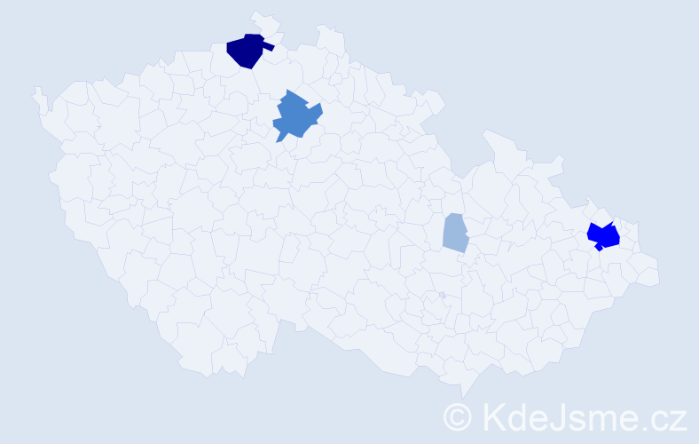 Příjmení: 'Uriga', počet výskytů 10 v celé ČR