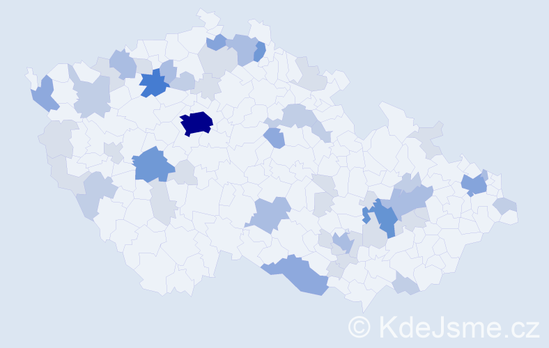 Příjmení: 'Funk', počet výskytů 134 v celé ČR
