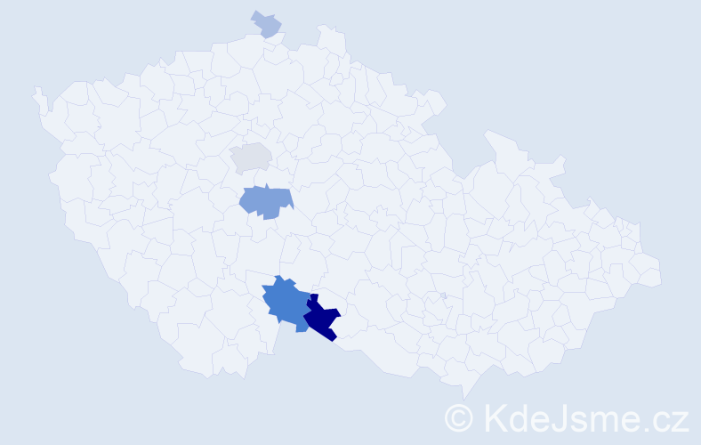 Příjmení: 'Neuhort', počet výskytů 18 v celé ČR