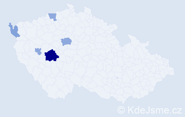 Příjmení: 'Pabouček', počet výskytů 15 v celé ČR
