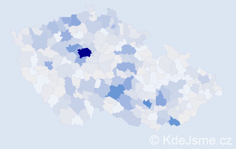 Příjmení: 'Sochor', počet výskytů 1705 v celé ČR