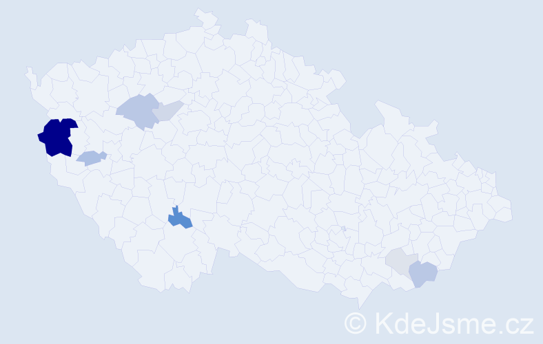 Příjmení: 'Eidelpes', počet výskytů 22 v celé ČR