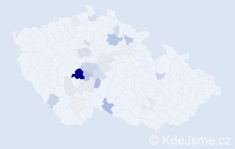 Příjmení: 'Bezkočková', počet výskytů 66 v celé ČR