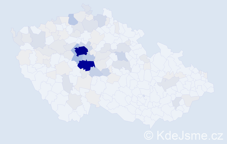 Příjmení: 'Škvorová', počet výskytů 498 v celé ČR