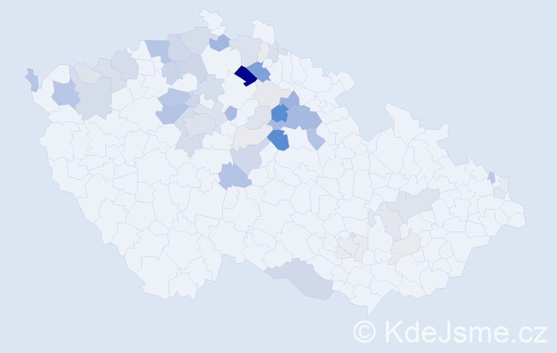 Příjmení: 'Hataš', počet výskytů 204 v celé ČR