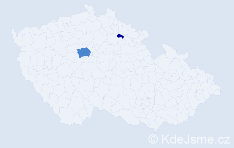 Příjmení: 'Djukićová', počet výskytů 6 v celé ČR
