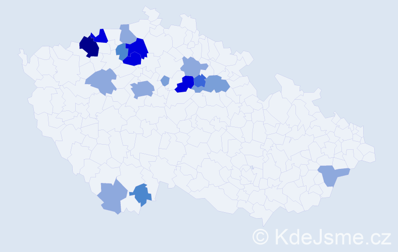 Příjmení: 'Strýhal', počet výskytů 51 v celé ČR