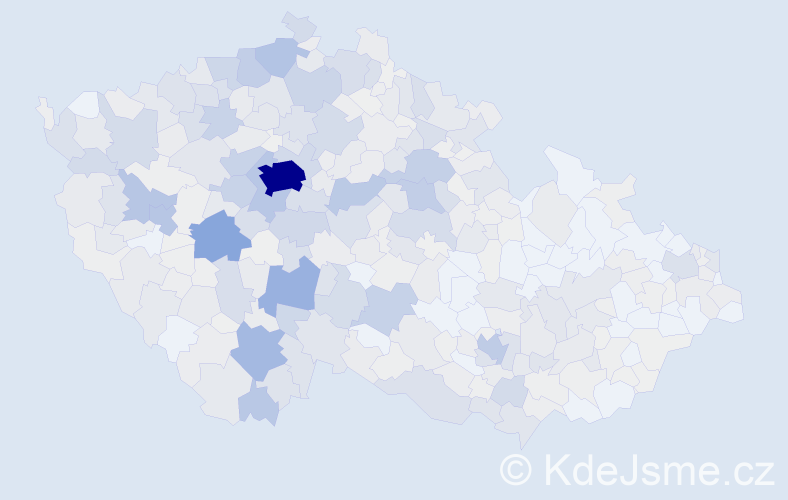 Příjmení: 'Šedivý', počet výskytů 2616 v celé ČR