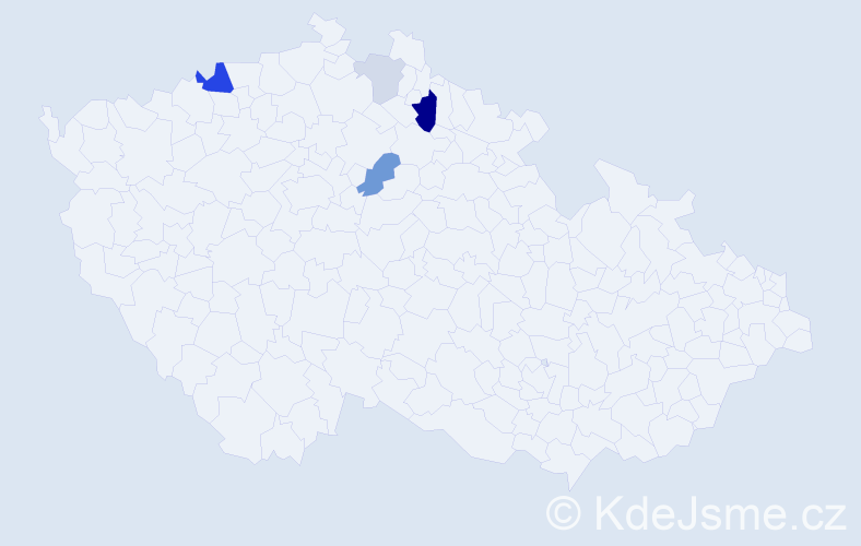 Příjmení: 'Zelmanovič', počet výskytů 11 v celé ČR