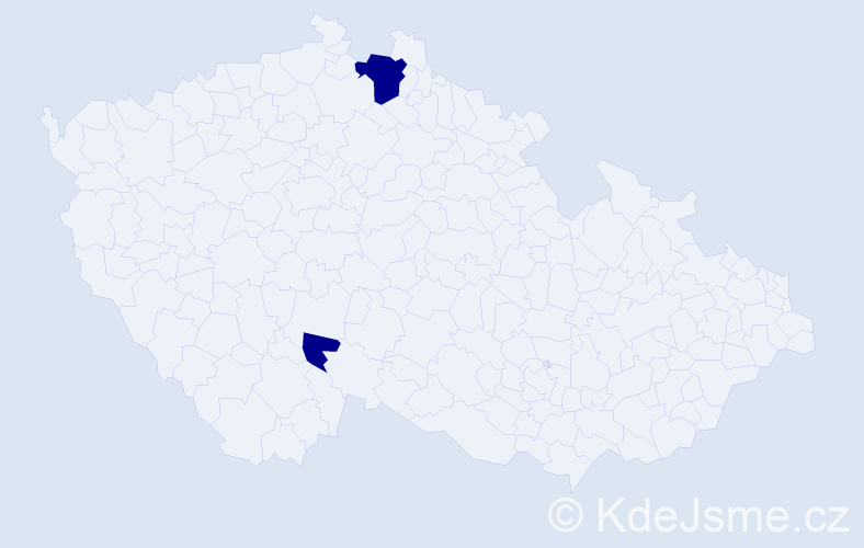 Příjmení: 'Taranushenko', počet výskytů 2 v celé ČR
