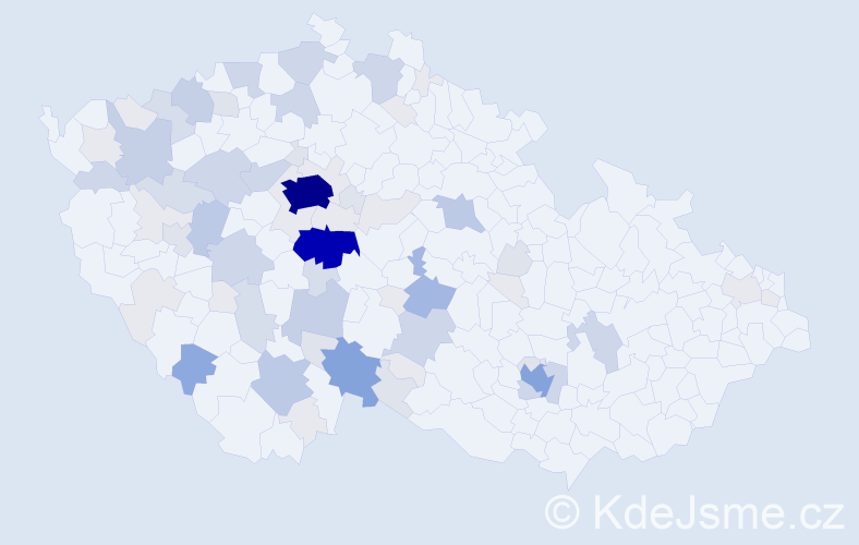 Příjmení: 'Bartůšek', počet výskytů 280 v celé ČR