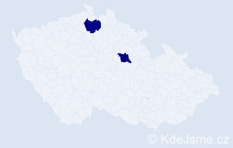 Příjmení: 'Darmaa', počet výskytů 2 v celé ČR