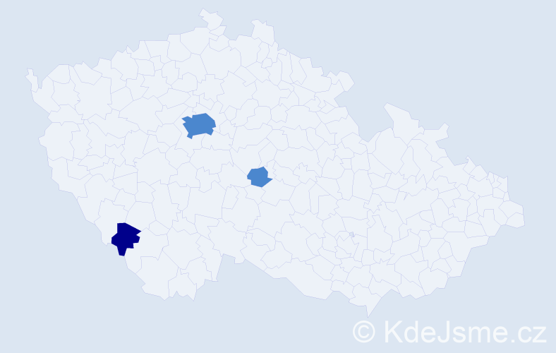 Příjmení: 'Rogozová', počet výskytů 5 v celé ČR