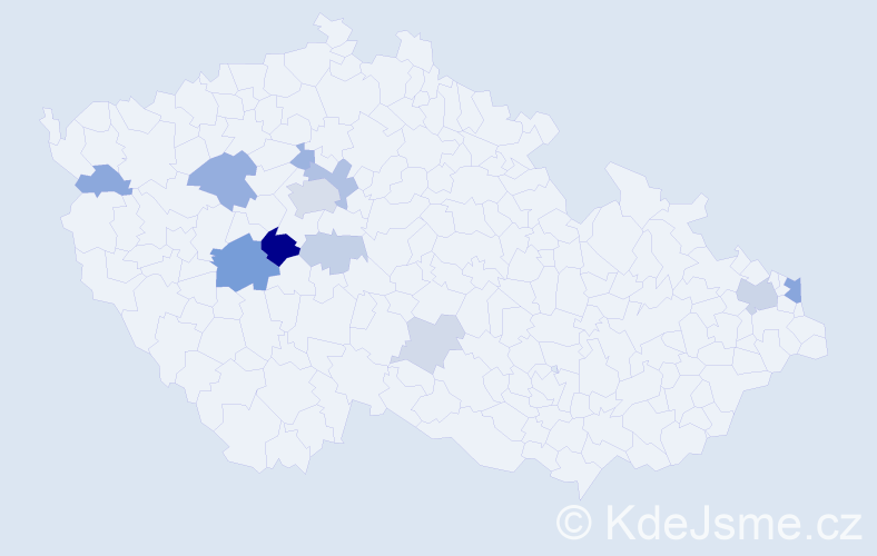 Příjmení: 'Holovková', počet výskytů 29 v celé ČR