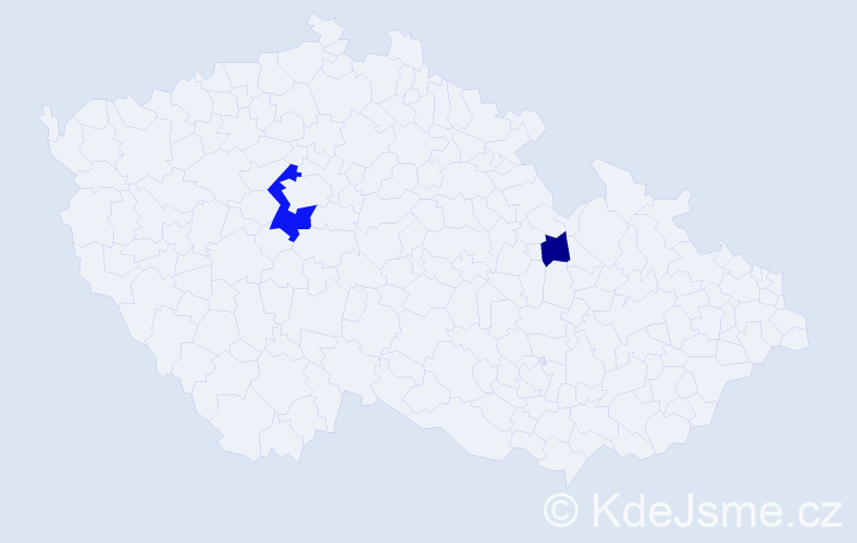 Příjmení: 'Vološyn', počet výskytů 4 v celé ČR