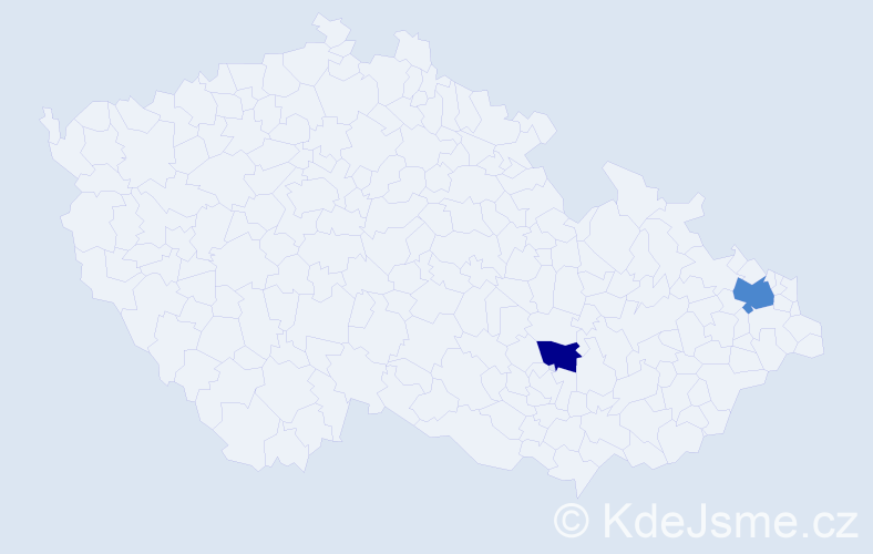 Příjmení: 'Reisiglová', počet výskytů 4 v celé ČR