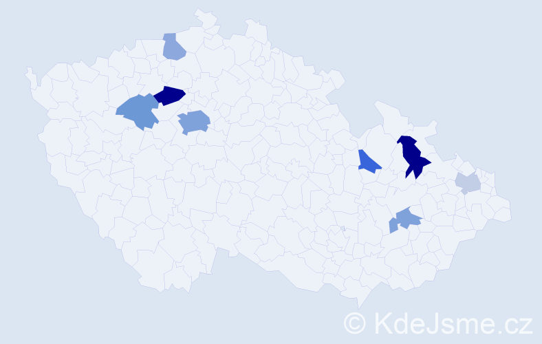 Příjmení: 'Reed', počet výskytů 18 v celé ČR