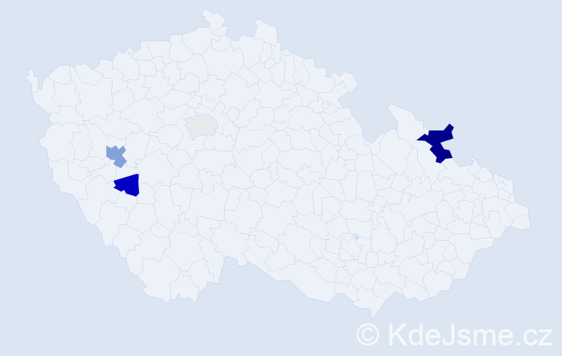 Příjmení: 'Siegfried', počet výskytů 9 v celé ČR
