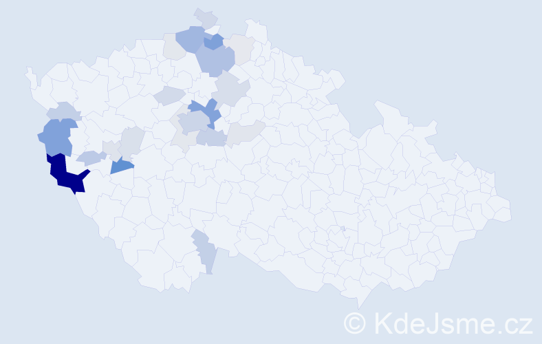 Příjmení: 'Fliegelová', počet výskytů 81 v celé ČR