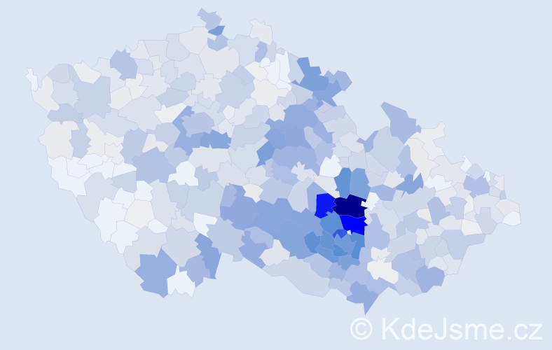 Příjmení: 'Dvořáček', počet výskytů 3284 v celé ČR