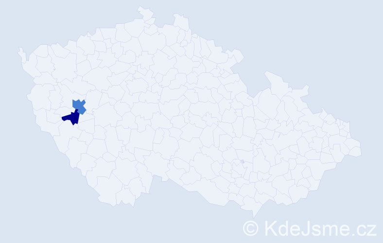 Příjmení: 'Kajlová', počet výskytů 4 v celé ČR