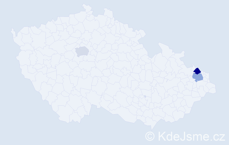 Příjmení: 'Malon', počet výskytů 3 v celé ČR