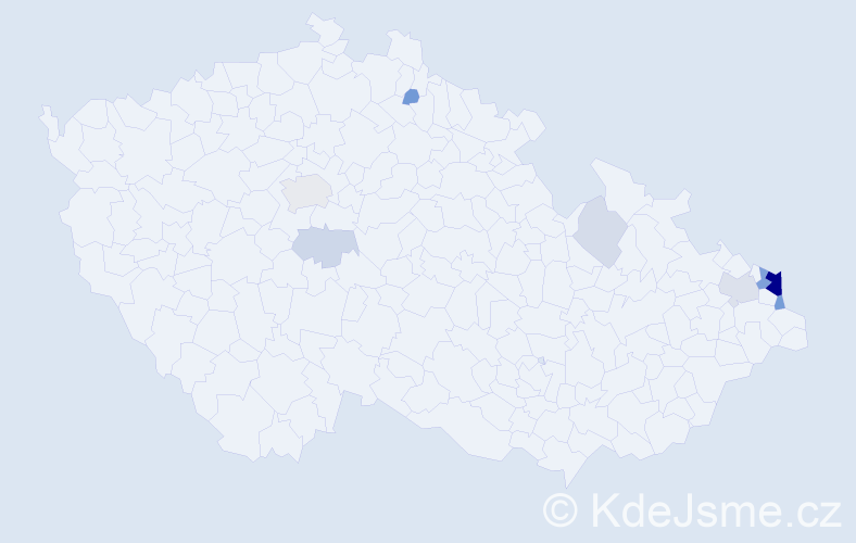 Příjmení: 'Podstawková', počet výskytů 30 v celé ČR