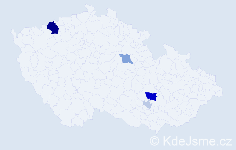 Příjmení: 'Láncošová', počet výskytů 7 v celé ČR
