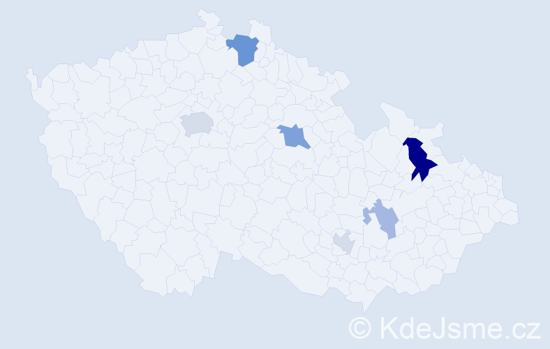 Příjmení: 'Lloyd', počet výskytů 13 v celé ČR