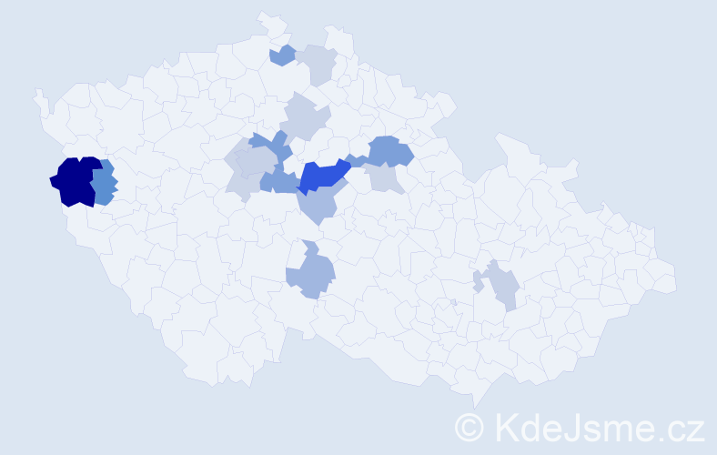 Příjmení: 'Ditrychová', počet výskytů 37 v celé ČR